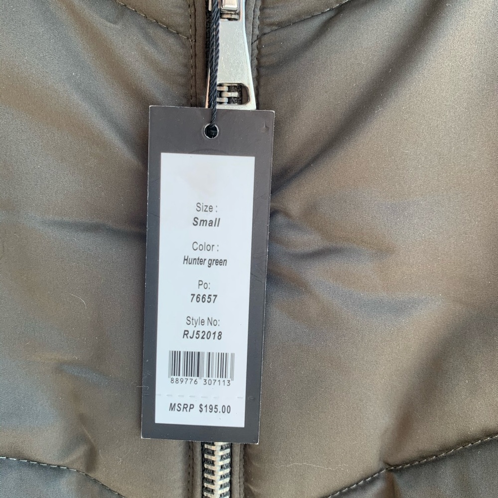 NWT Romeo + Juliet Couture Green Puffer Jacket - Picture 2 of 5
